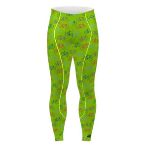 Green Bike All Over Cycling Tights (Men's)-MTGBA3XL