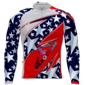 Patriotic Cycler THERMAL Jersey (Men's)-SQ2082253