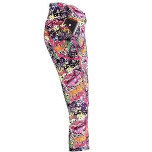 Wild Graffiti Women's Padded Cycling Capri-WCWGL