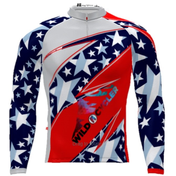 Patriotic Cycler Cycling Tights (Men's)-MTPC3XL