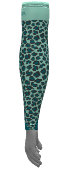 BLUE LEOPARD SLEEVES-USBLXL