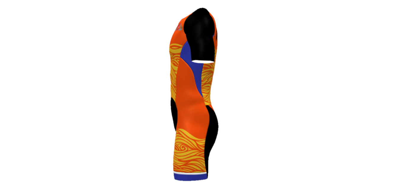 Orange Wave Racesuit (SPECIAL ORDER ONLY)-RSOWUS