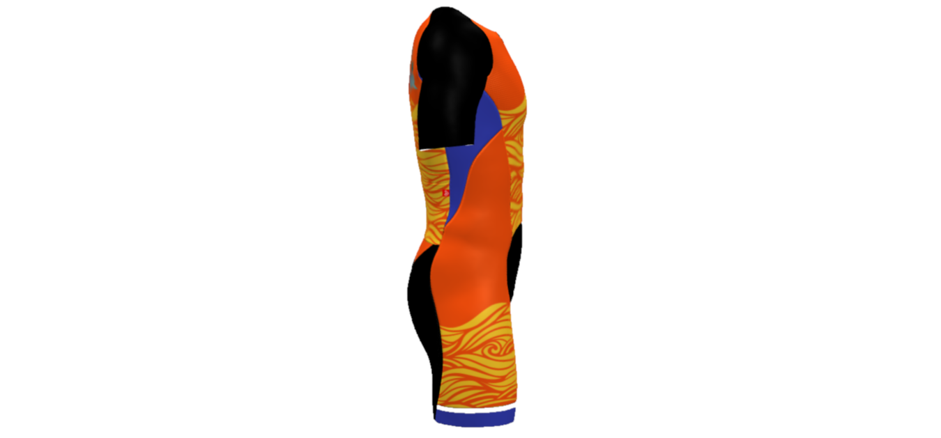 Orange Wave Racesuit (SPECIAL ORDER ONLY)-RSOWUS