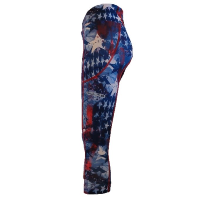 Patriotic Cycler Women's Padded Cycling Capri-WCPTCXL