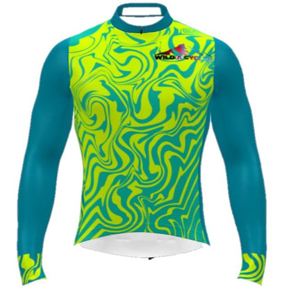 Wild Swirls Long Sleeve Jersey (Men's)-MJLSWS4XLR