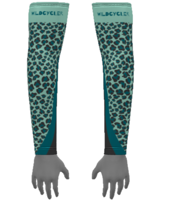 BLUE LEOPARD SLEEVES-USBLXL